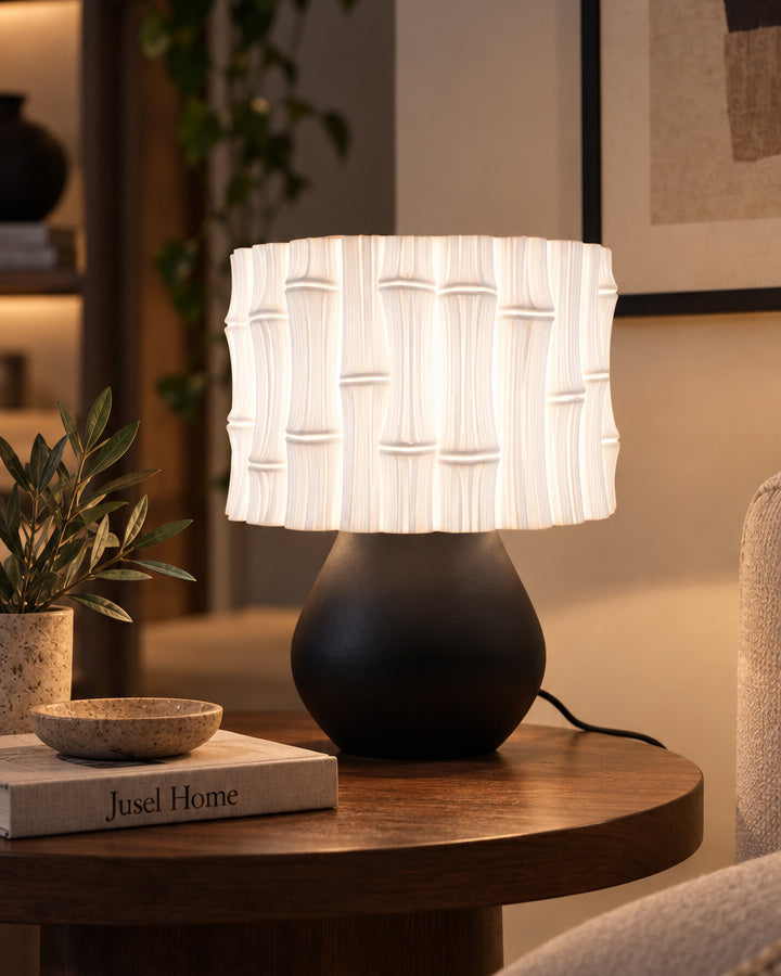 Bambu Tasarım Abajur - Gece Lambası - Modern Dekorasyon - Salon, Antre, Yatak Odasına Uygun