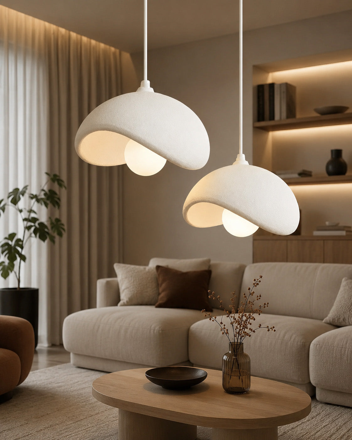 Solea Avize - İkili - Beyaz